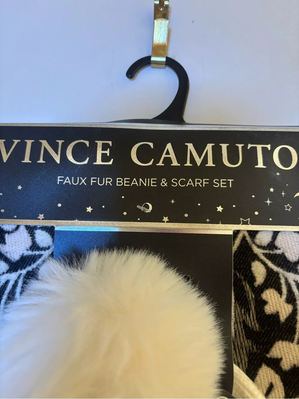 Vince Camuto Scarf and Pom Pom Beanie